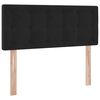 vidaXL Pat cu saltea și LED cu saltea Negru 120 x 200 cm Catifea
