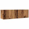 vidaXL Comodă TV de perete, 2 buc. lemn vechi, 100x30x30 cm