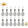 Luxform Lămpi solare cu LED de petrecere, 12 buc, transparent, 95220