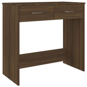 vidaXL Birou Stejar maro 80x40x75 cm Lemn prelucrat