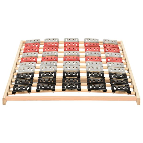 vidaXL Cadru de pat cu 12 șipci și suporturi, 100x200 cm