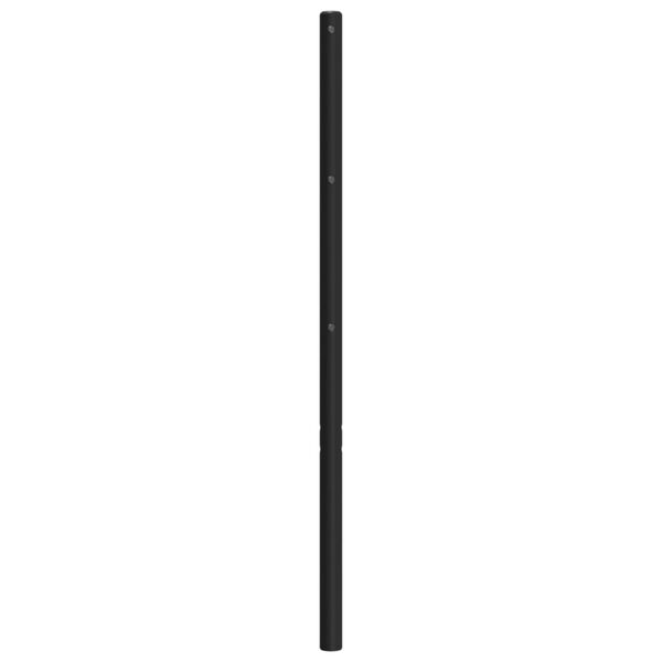vidaXL Tăblie de pat metalică, negru, 107 cm