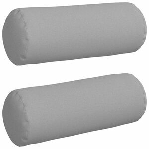 vidaXL Perne Bolster 2 pcs Gri nori &Oslash; 25 x 70 cm țesătură