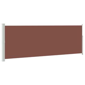 vidaXL Copertină laterală retractabilă, maro, 160x500 cm