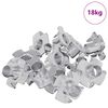 vidaXL T-nut cu prongs 7200 pcs Argintiu M6 mm Oțel