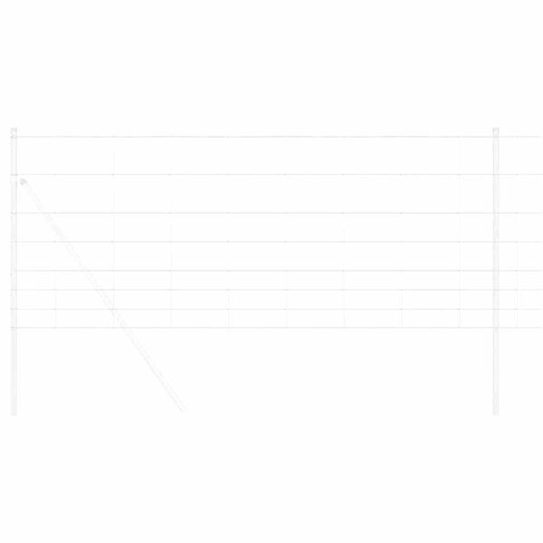 vidaXL Gard pentru câmp Argintiu 50 x 1 m Oțel galvanizat