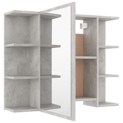 vidaXL Set mobilier baie, 3 piece, gri beton, PAL