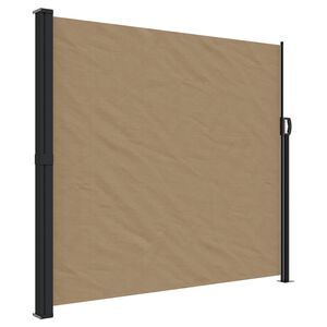 vidaXL Copertina laterală retractabilă, gri taupe, 180x500 cm