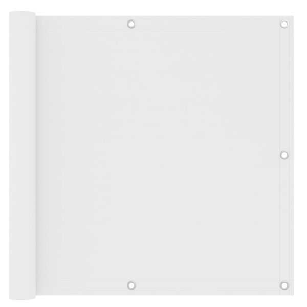 vidaXL Paravan de balcon, alb, 90 x 500 cm, țesătură oxford