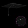 vidaXL Parasol de Grădină Negru 248.5 x 247.5 x 160 cm țesătură
