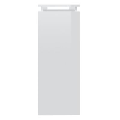 vidaXL Masă consolă, alb extralucios, 102x30x80 cm, PAL