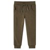 vidaXL Pantaloni de trening pentru copii, kaki melanj, 92