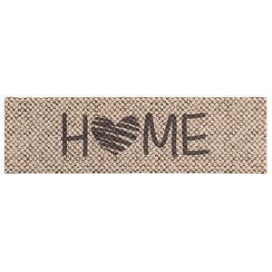 vidaXL Covor de bucătărie Casă bej 150 x 45 cm 100% Poliamidă Spălabil