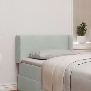 vidaXL Ureche pentru Tăblie Gri deschis 40,5 x 40,5 x 4 cm Catifea