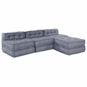 vidaXL Unitate de canapea modulară Țesătură Gri 210 x 140 x 56 cm