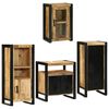 vidaXL Set de mobilier pentru baie 4 buc. Maro Lemn de mango solid