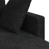 vidaXL Canapea Negru 198 x 134 x 80 cm Catifea