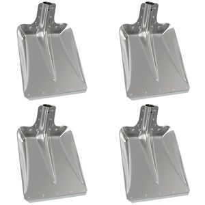 vidaXL Cap de lopată 4 pcs Argintiu 43 x 32,5 cm Aluminiu
