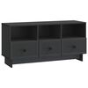 vidaXL Cabinet TV cu sertar Negru 102 x 34,5 x 50 cm Lemn prelucrat