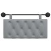 vidaXL Cap de pat suspendat Gri deschis 100 x 55 x 7 cm țesătură