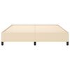 vidaXL Cadru de pat fără saltea, crem, 180x200 cm, textil