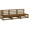 vidaXL Set mobilier de grădină, 3 piese, maro miere, lemn masiv de pin