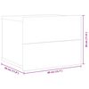 vidaXL Noptiere, 2 buc., negru, 40x30x30 cm, lemn prelucrat