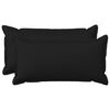 vidaXL Husă pentru pernă 2 buc. HOUTEN Negru 40 x 80 cm In sintetic