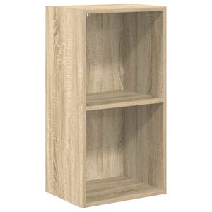 vidaXL Bibliotecă 2 rafturi stejar sonoma 40x30x76,5 cm lemn prelucrat