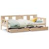 vidaXL Pat de zi cu sertare, 90x200 cm, lemn masiv pin
