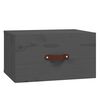 vidaXL Noptiere de perete, 2 buc., gri, 40x29,5x22 cm