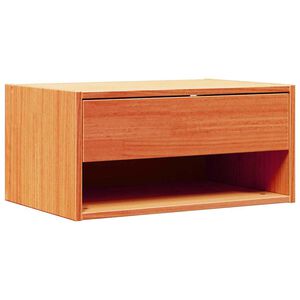 vidaXL Noptieră Maroniu cerat 50 x 32,5 x 24 cm Lemn masiv de pin
