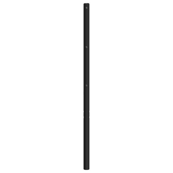 vidaXL Tăblie de pat de schimb metalică, negru, 200 cm