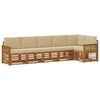 vidaXL Set canapea sectională cu pernă 5 pcs natural