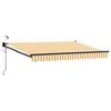 vidaXL Cort electric retractabil Galben și alb 2,5 x 2 m