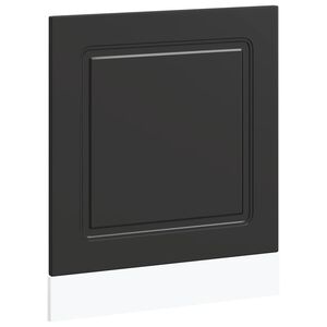 vidaXL Panou pentru mașină de spălat vase Negru 60x1,5x57 cm lemn de prelucrare