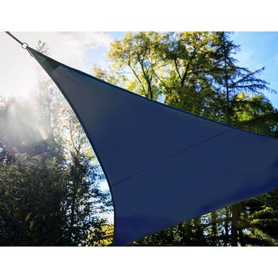 Perel Pânză parasolar LED Starry Sky triunghi 3,6 m, albastru închis