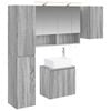 vidaXL Set dulap baie 5 pcs Sonoma gri 50 x 14,5 x 70 cm