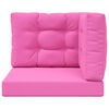 vidaXL Perna pentru canapea de exterior 3 pcs Roz Poliester