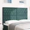 vidaXL Tăblie cap cu headboard Verde închis 144 cm Piele artificială