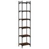 vidaXL Bibliotecă 6 niveluri, stejar maro 40x30x188 cm, lemn prelucrat