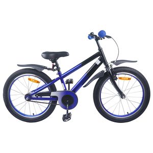 vidaXL Bicicletă pentru Copii 20 Inci pentru 6-11 ani Albastru Negru