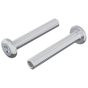 vidaXL Șurub de blocare Simplu 2 pcs Argintiu M6 x 35 mm Oțel