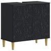 vidaXL Dulap pentru Chiuveta de Baie DELFT Negru 59,5 x 31,5 x 59 cm
