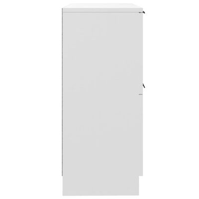 vidaXL Servantă, alb, 30x30x70 cm, lemn compozit