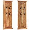 vidaXL Cuiere de haine, 2 buc., 38x100 cm, lemn masiv de acacia