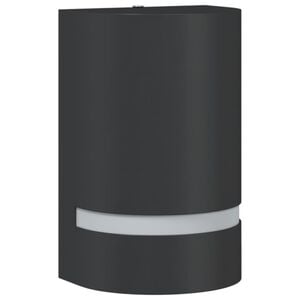 vidaXL Lampă exterioară de perete, negru, aluminiu turnat sub presiune