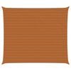 vidaXL P&acirc;nză de umbră Portocalie și maro 7 x 6 m 100% poliester Oxford