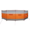 vidaXL Paravan de camping, gri/portocaliu, 510x153 cm, impermeabil