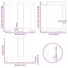 vidaXL Picioare pentru măsuță de cafea &icirc;n formă de T, 2 buc., alb, 30x25x(30-31) cm, oțel